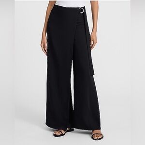 NWT Express High Waisted Belted Wide-Leg Pant